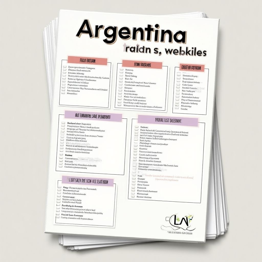 Checklist de viaje para Argentina